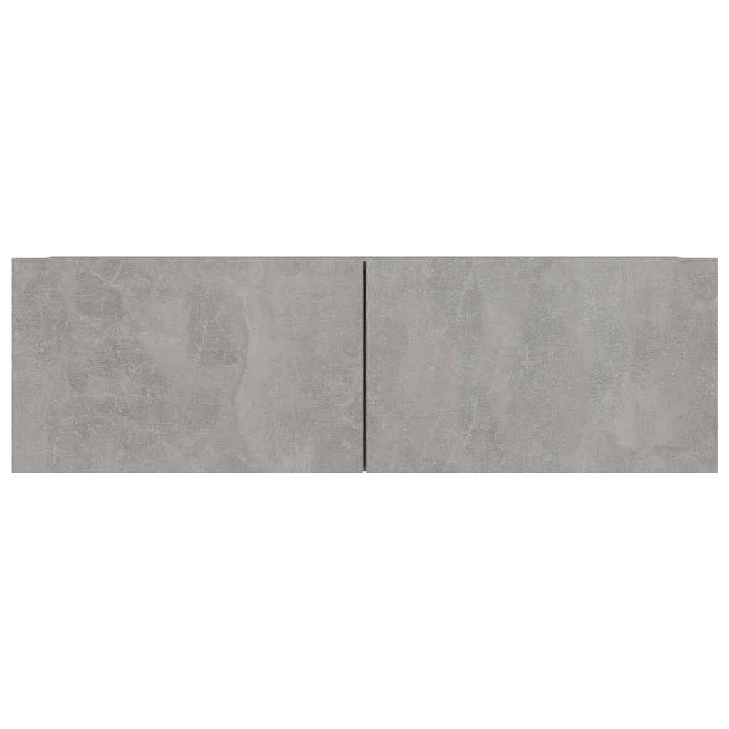 4 Piece TV Cabinet Set Concrete Grey 100x30x30 cm Engineered Wood