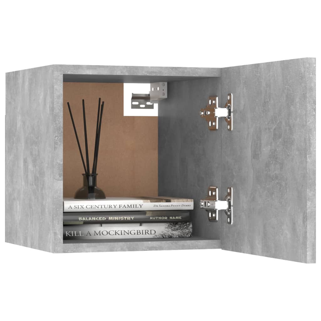 3079069 vidaXL 8 Piece TV Cabinet Set Concrete Grey Engineered Wood (801485x4+804495)
