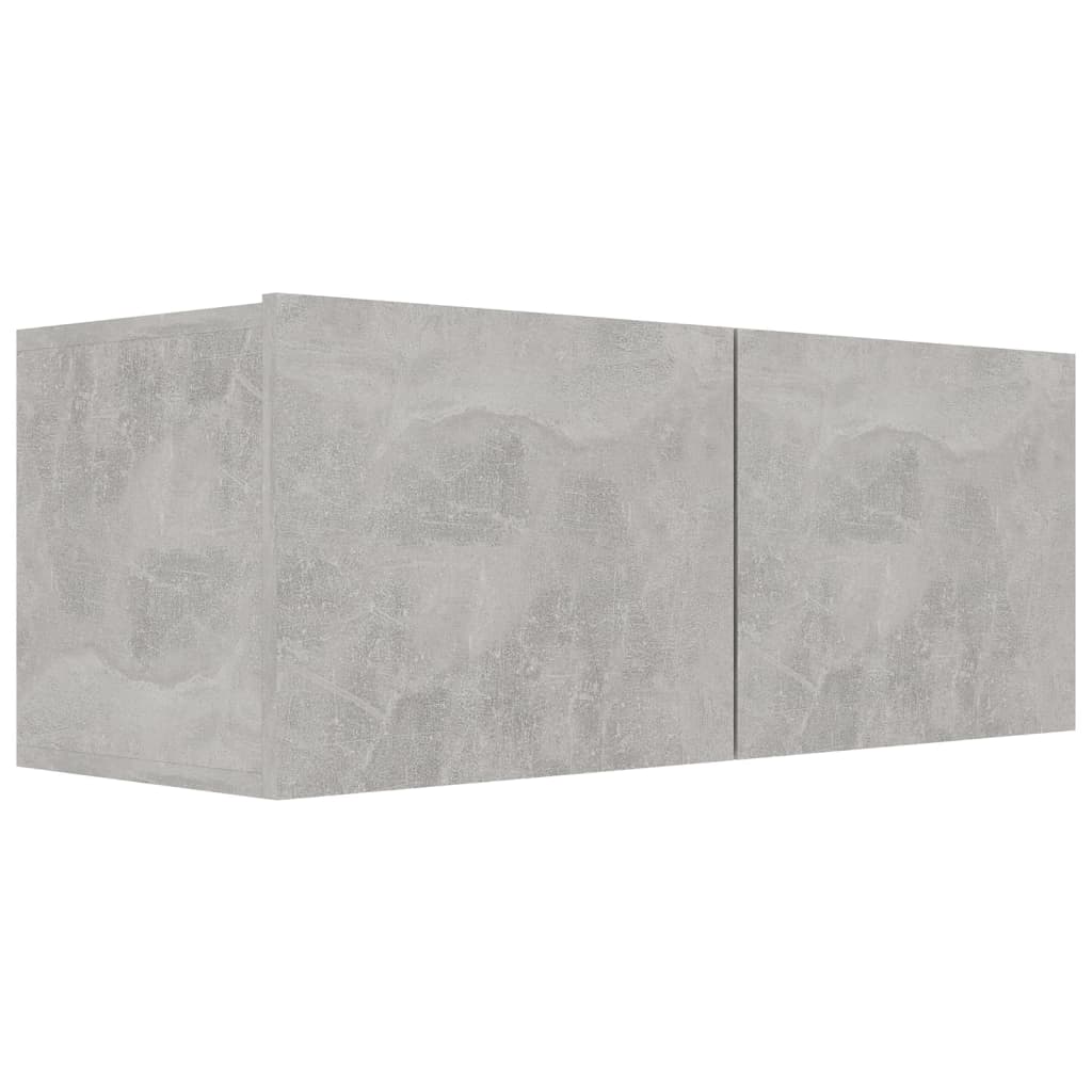 vidaXL 3 Piece TV Cabinet Set Concrete Grey Engineered Wood