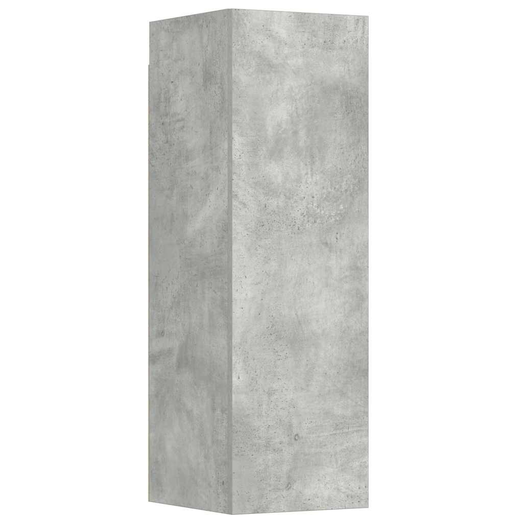 3 Piece TV Cabinet Set Concrete Grey Engineered Wood