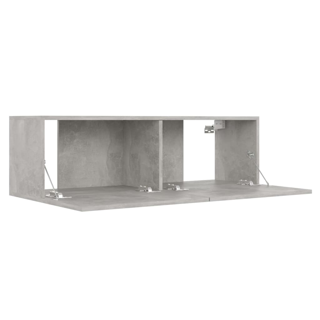 vidaXL 3 Piece TV Cabinet Set Concrete Grey Engineered Wood