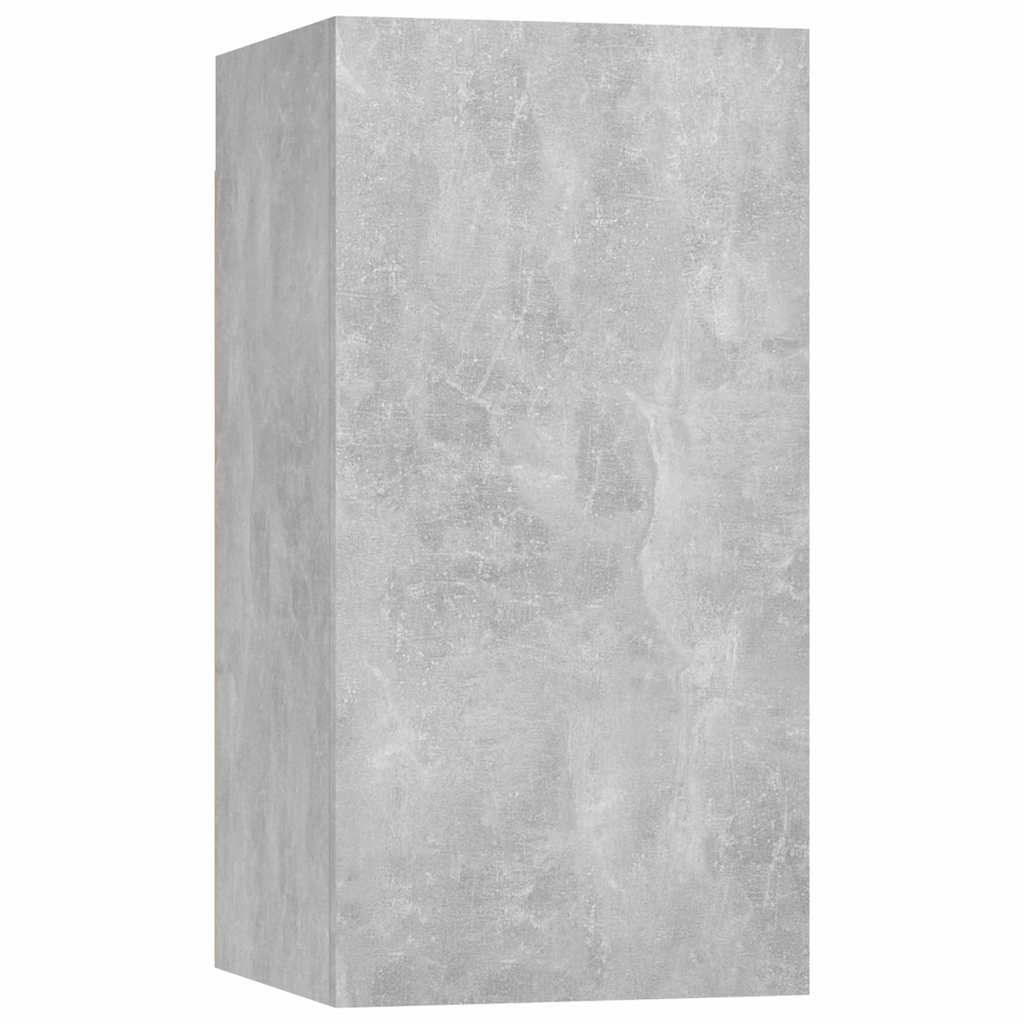 8 Piece TV Cabinet Set Concrete Grey Engineered Wood