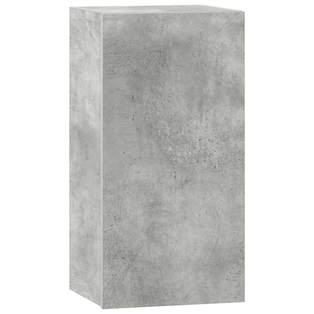 6 Piece TV Cabinet Set Concrete Grey Engineered Wood