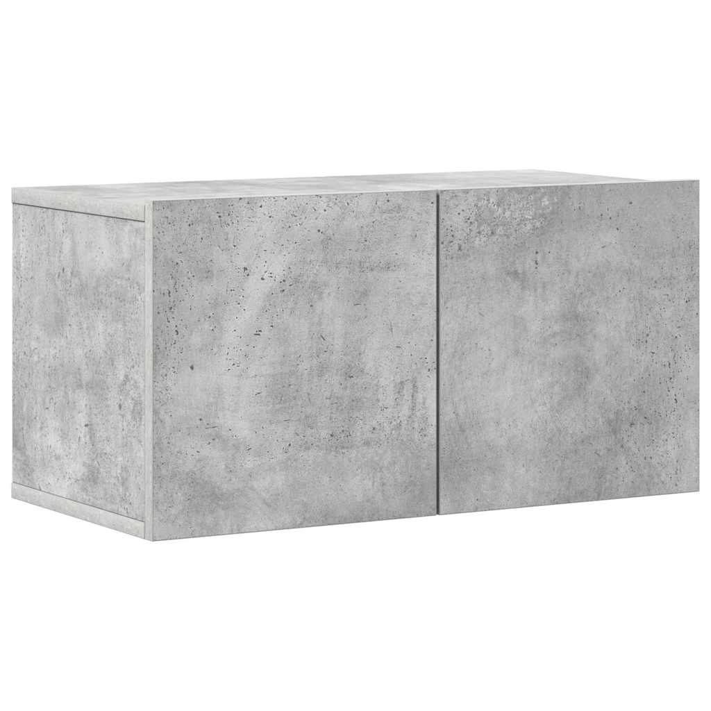 6 Piece TV Cabinet Set Concrete Grey Engineered Wood
