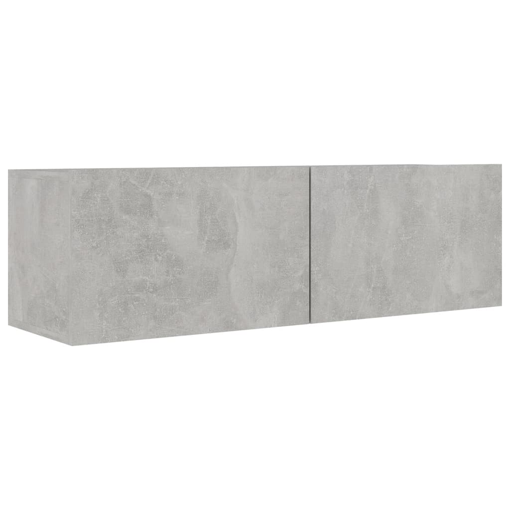 vidaXL 4 Piece TV Cabinet Set Concrete Grey Engineered Wood