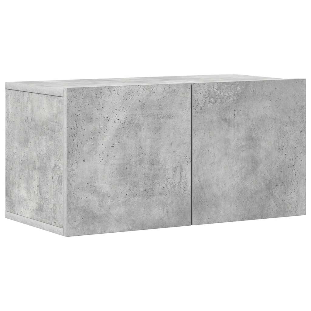 8 Piece TV Cabinet Set Concrete Grey Engineered Wood
