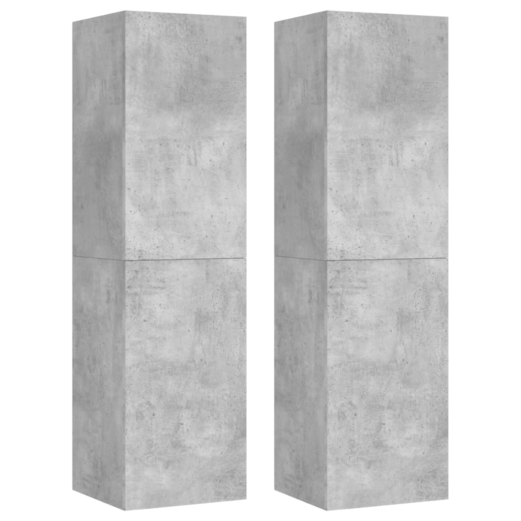 vidaXL TV Cabinets 4 pcs Concrete Grey 30.5x30x110 cm Engineered Wood