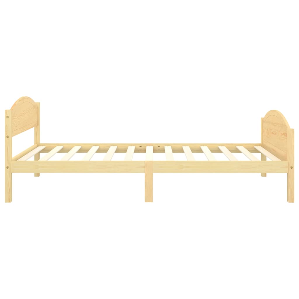 vidaXL Bed Frame without Mattress Solid Pine Wood 100x200cm