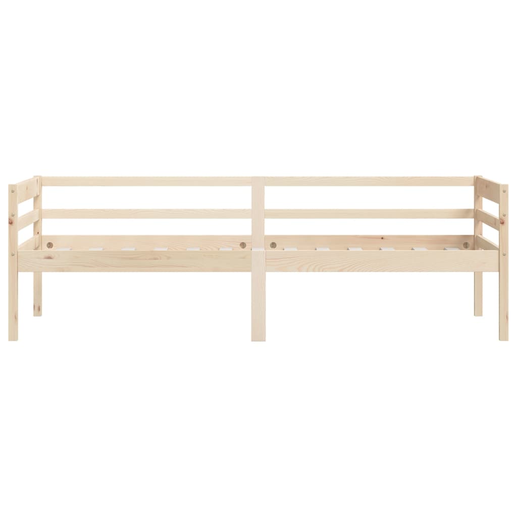 vidaXL Bed Frame without Mattress Solid Pinewood 90x200 cm