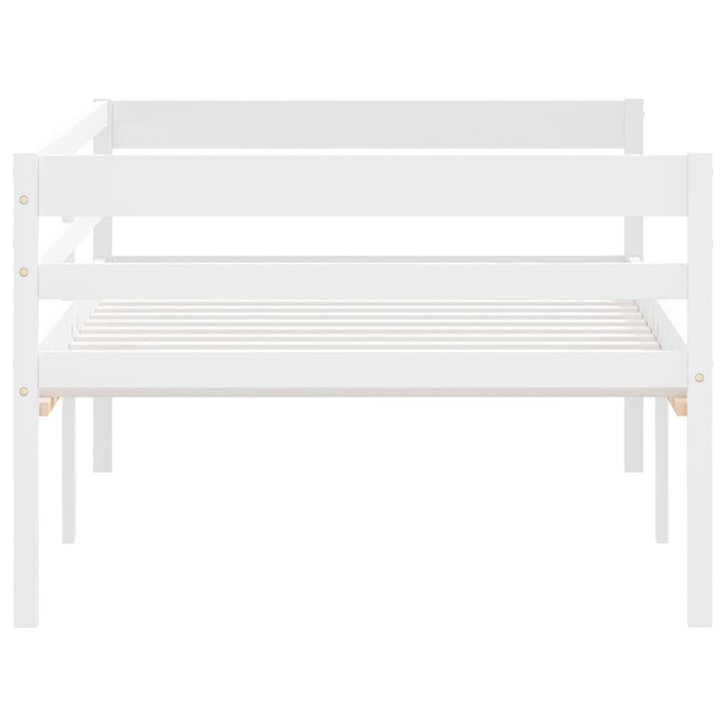 Bed Frame | White | Solid pinewood | Single | Durable | Bed Frame