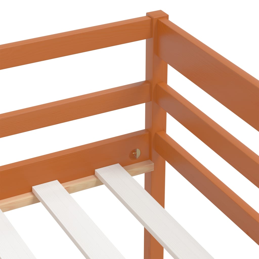 Bed Frame | Honey brown | Solid pine wood | Single | Bed Frame