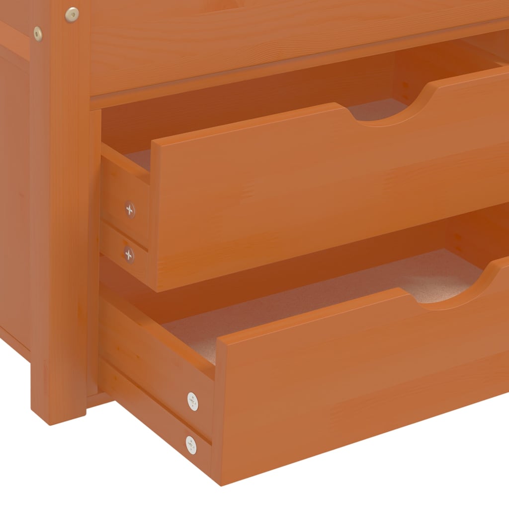 Bed Frame | Honey brown | Solid pine wood | Single | Bed Frame