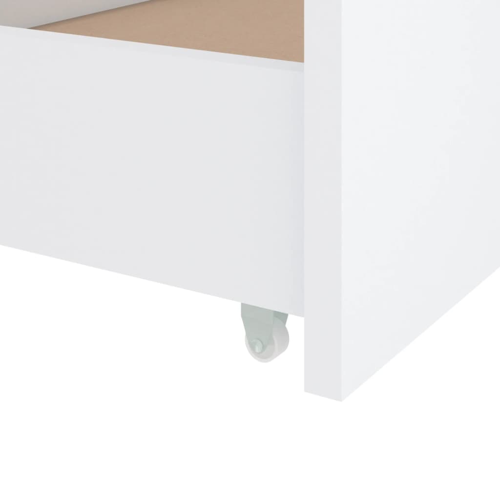 Bed Frame | White | Solid pine wood | Single | Minimalist