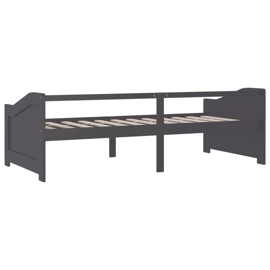 3-Seater Day Bed without Mattress Dark Grey 90x200cm