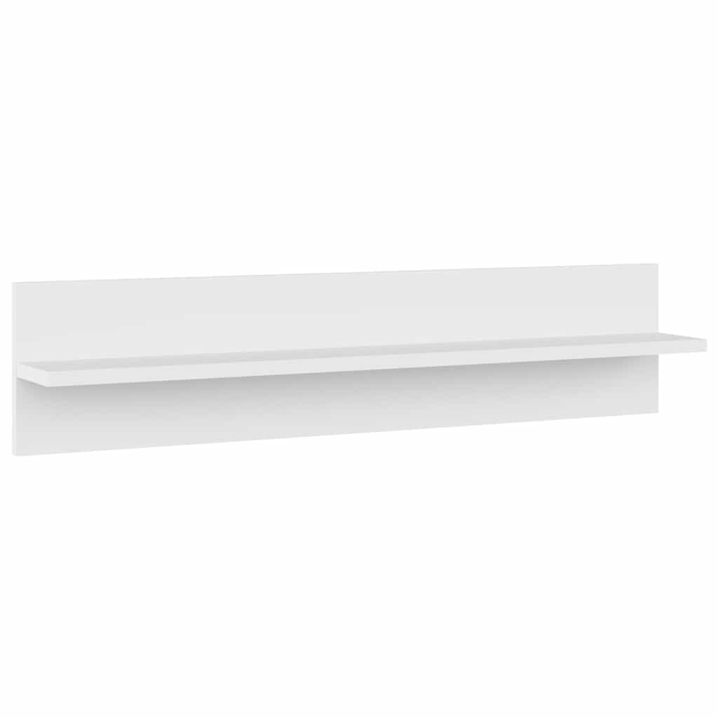 807333 vidaXL Wall Shelves 2 pcs White 80x11,5x18 cm Engineered Wood