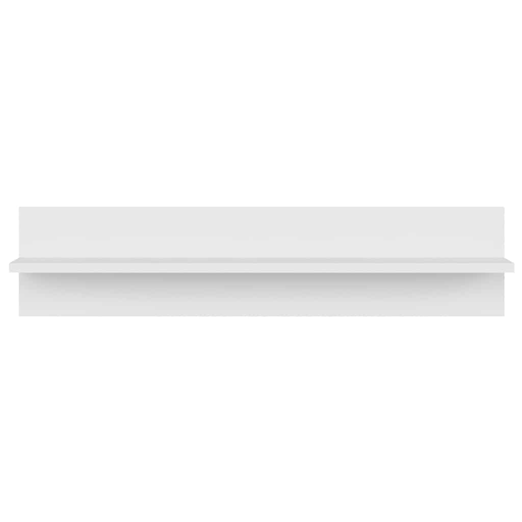 807333 vidaXL Wall Shelves 2 pcs White 80x11,5x18 cm Engineered Wood