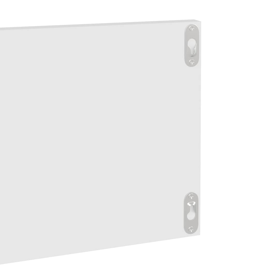 807333 vidaXL Wall Shelves 2 pcs White 80x11,5x18 cm Engineered Wood