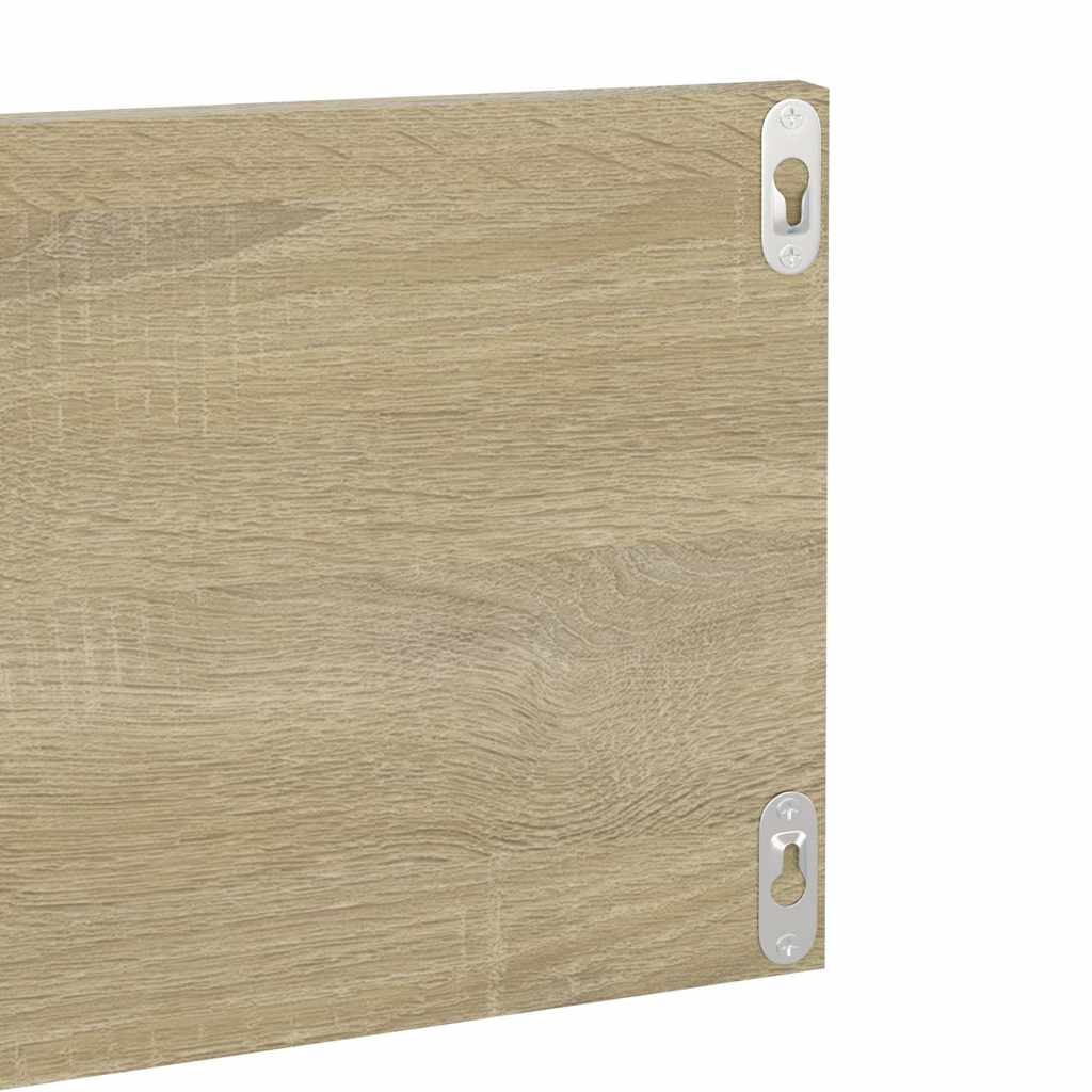 Wall Shelf 4 pcs Sonoma Oak 80x11.5x18 cm Engineered Wood