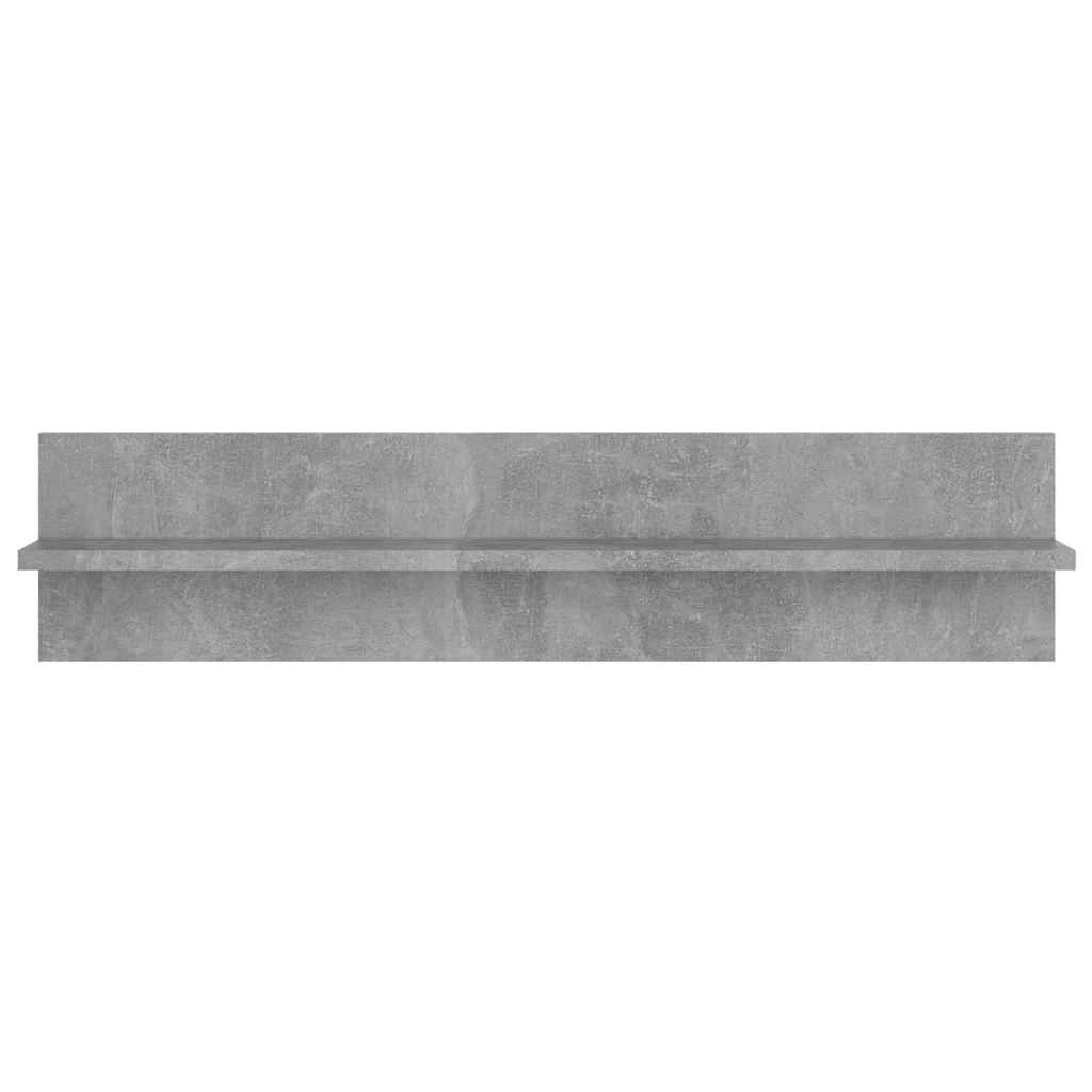 Wall Shelf 4 pcs Concrete Grey 80x11.5x18 cm Engineered Wood