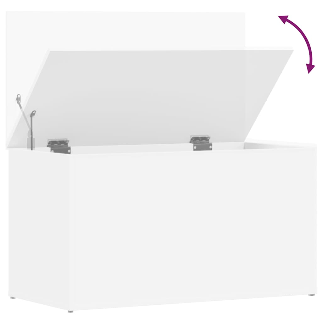803056 vidaXL Storage Chest White 84x42x46 cm Engineered Wood