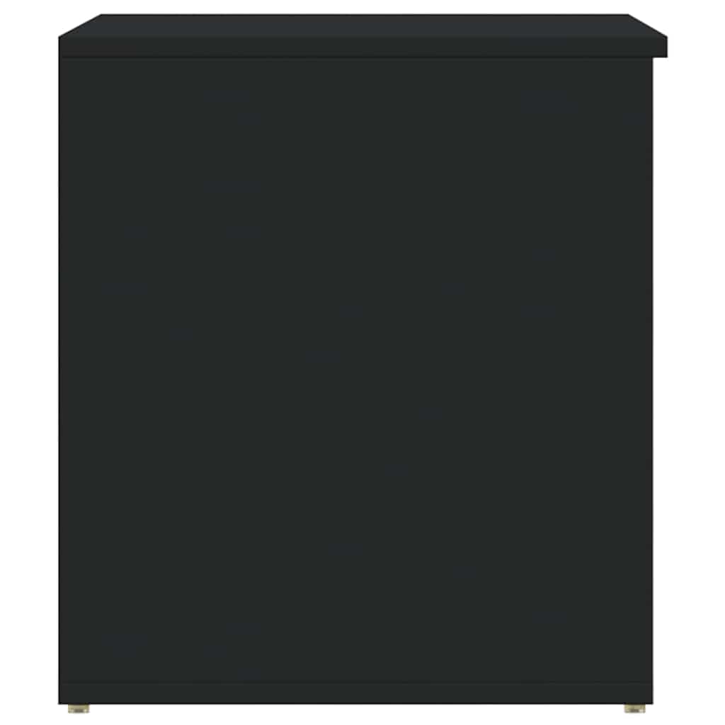 Storage Chest Black 84x42x46 cm Engineered Wood