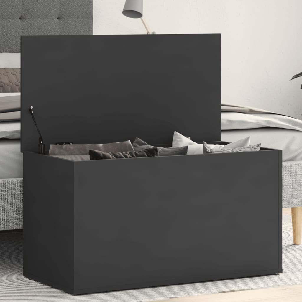 vidaXL Storage Chest Grey 84x42x46 cm Engineered Wood