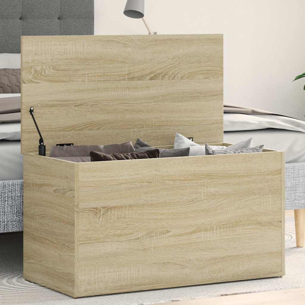 803059 vidaXL Storage Chest Sonoma Oak 84x42x46 cm Engineered Wood