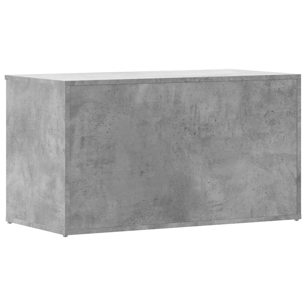 803060 vidaXL Storage Chest Concrete Grey 84x42x46 cm Engineered Wood