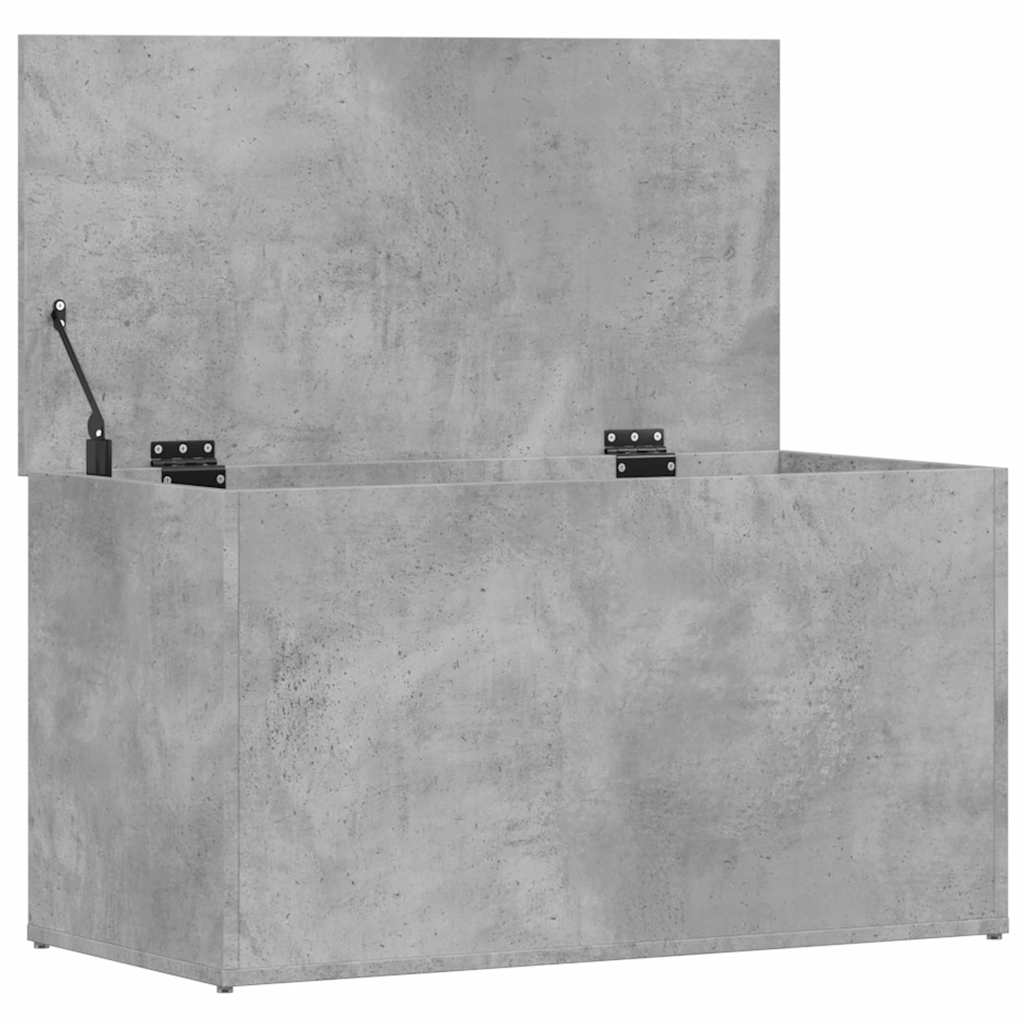 803060 vidaXL Storage Chest Concrete Grey 84x42x46 cm Engineered Wood
