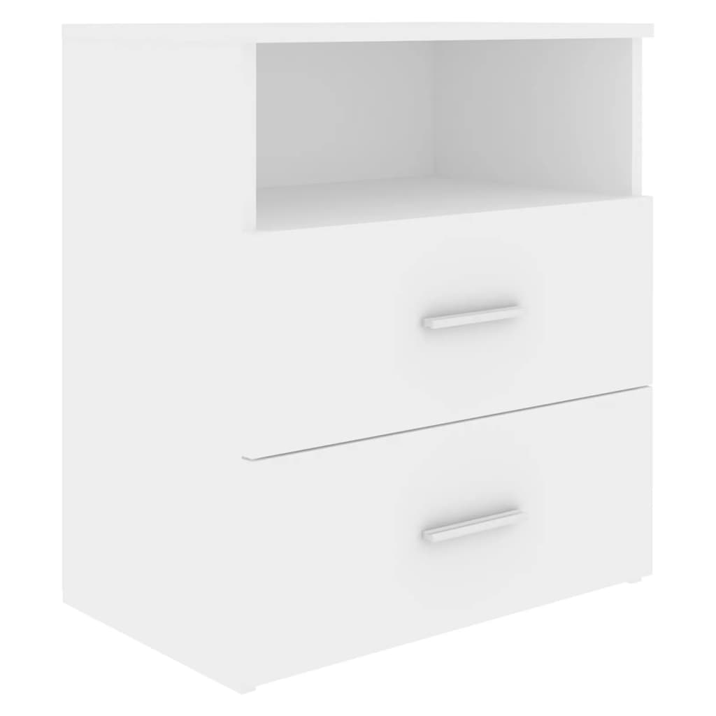 vidaXL Bed Cabinet White 50x32x60 cm