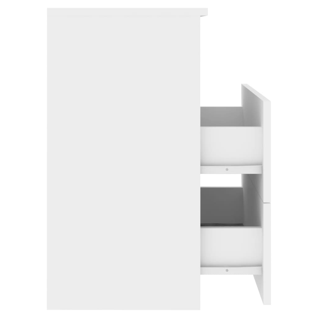 vidaXL Bed Cabinet White 50x32x60 cm