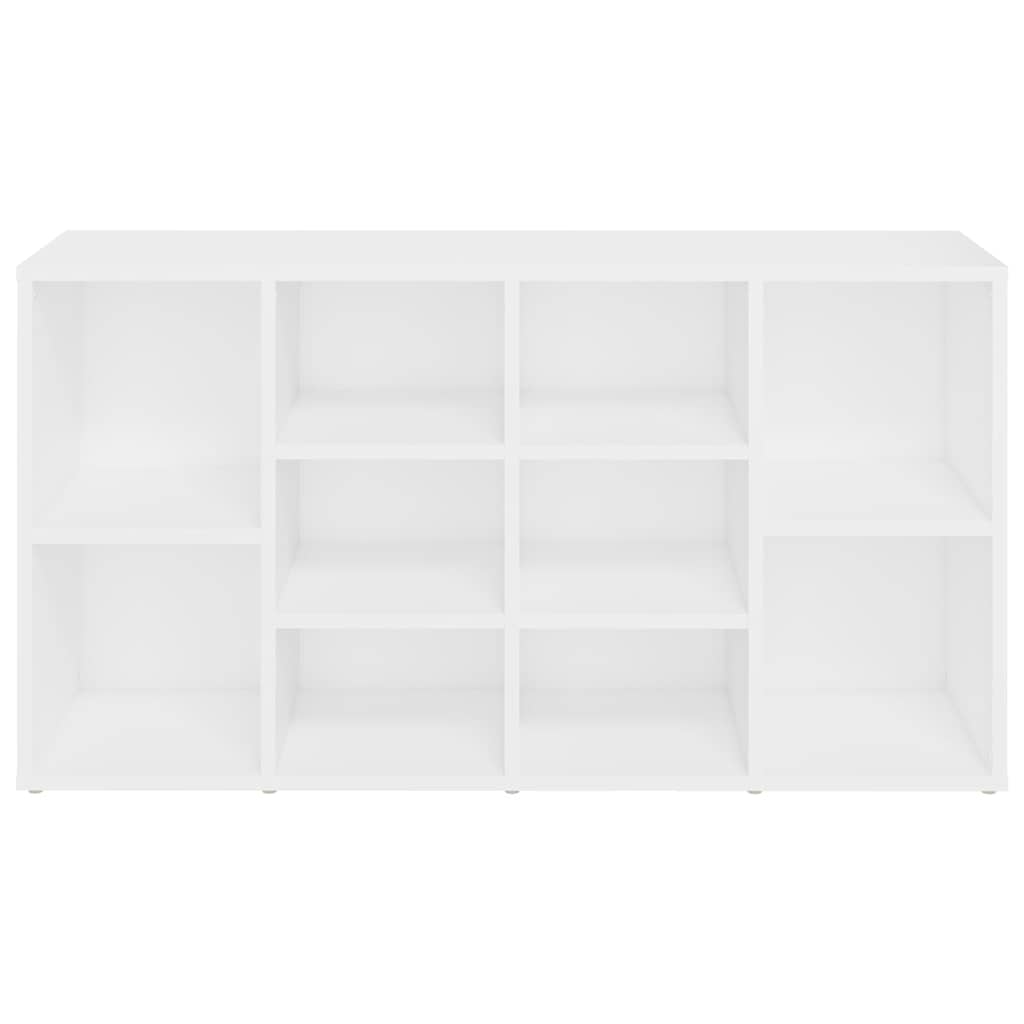 803290 vidaXL Shoe Bench White 103x30x55 cm Engineered Wood