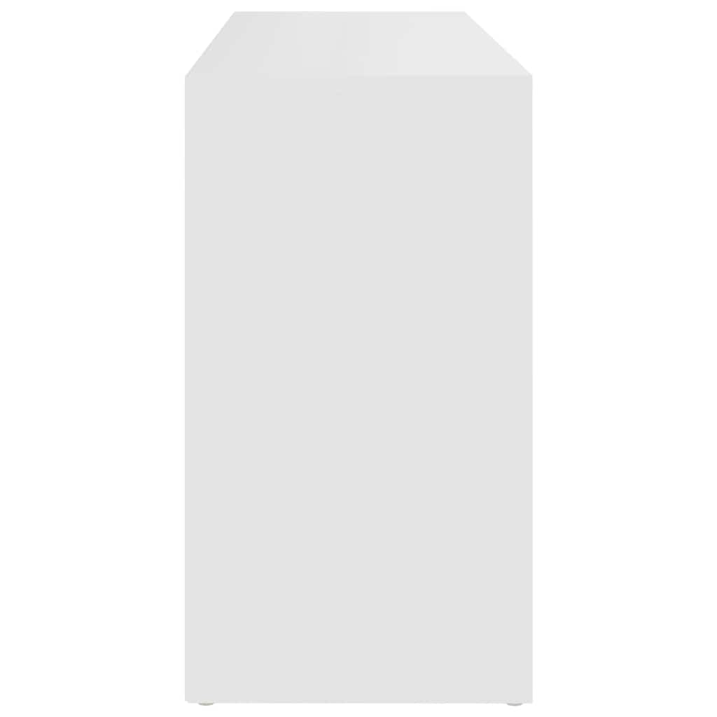 803290 vidaXL Shoe Bench White 103x30x55 cm Engineered Wood