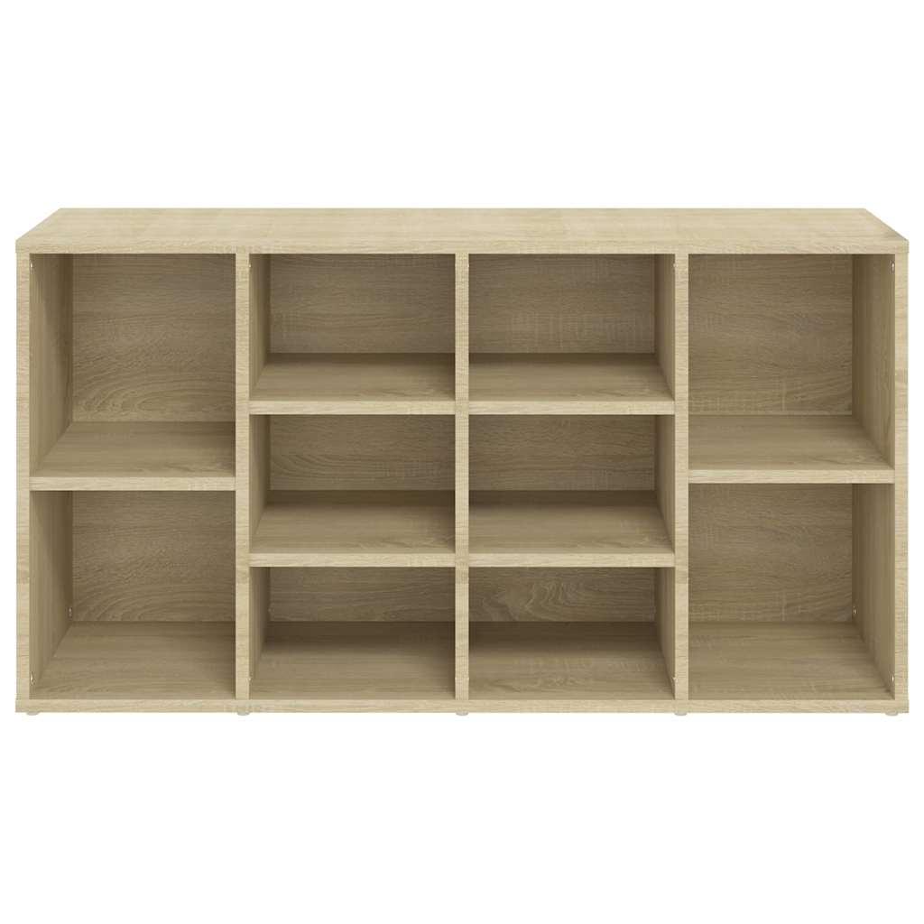 803293 vidaXL Shoe Bench Sonoma Oak 103x30x55 cm Engineered Wood