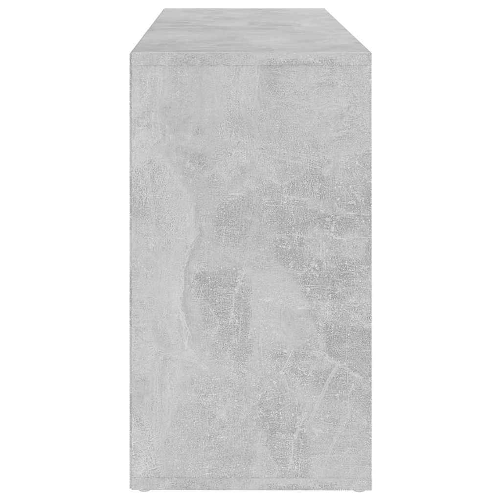 803294 vidaXL Shoe Bench Concrete Grey 103x30x55 cm Engineered Wood