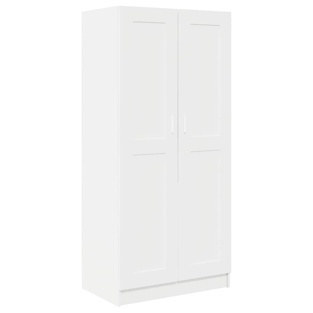 803434 vidaXL Wardrobe White 82,5x51,5x180 cm Engineered Wood