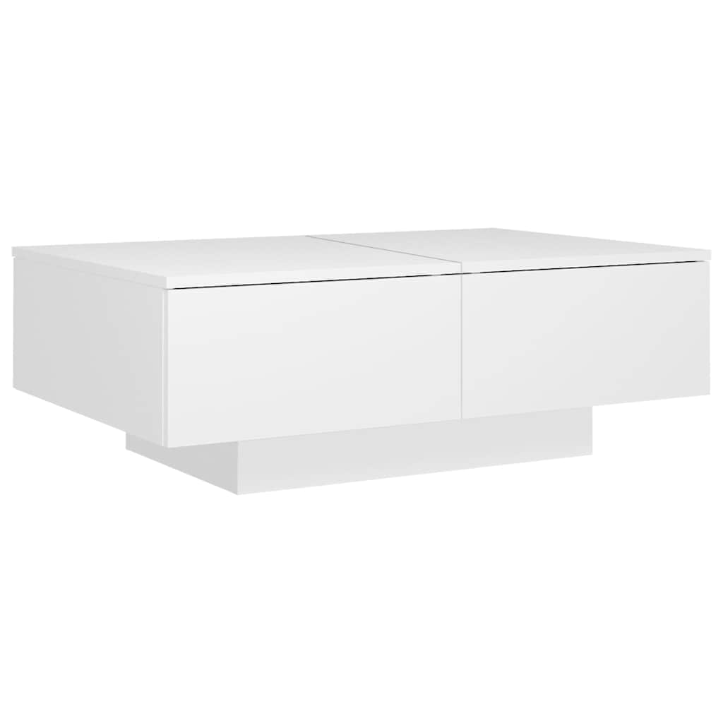 804175 vidaXL Coffee Table White 90x60x31 cm Engineered Wood