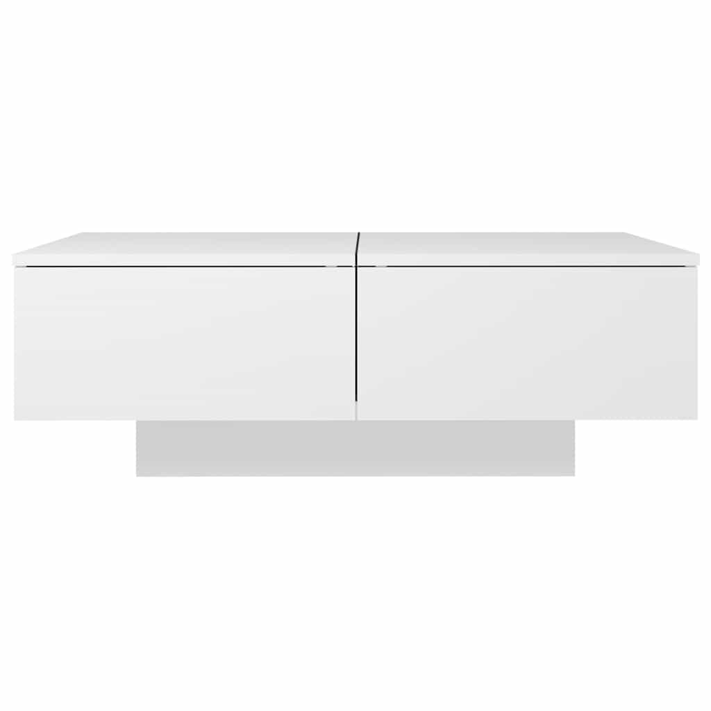 804175 vidaXL Coffee Table White 90x60x31 cm Engineered Wood