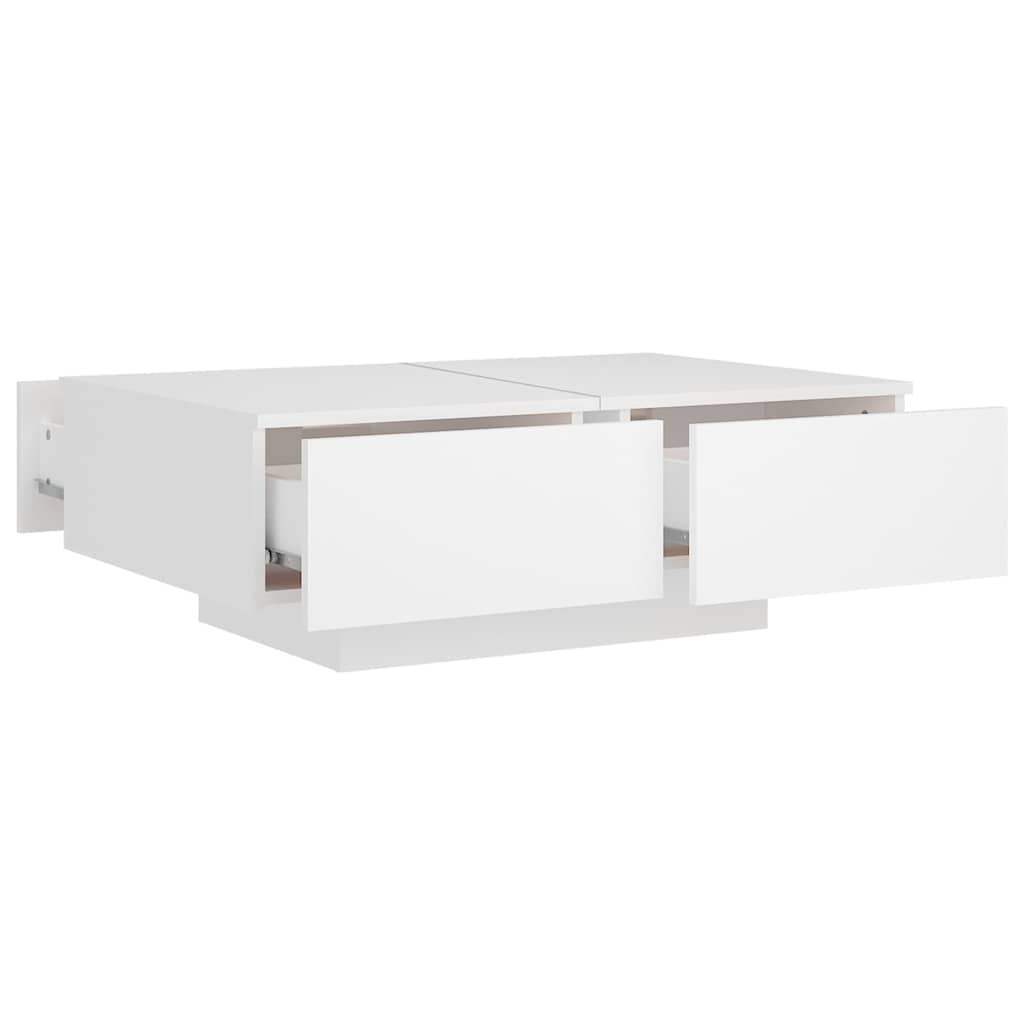 804175 vidaXL Coffee Table White 90x60x31 cm Engineered Wood