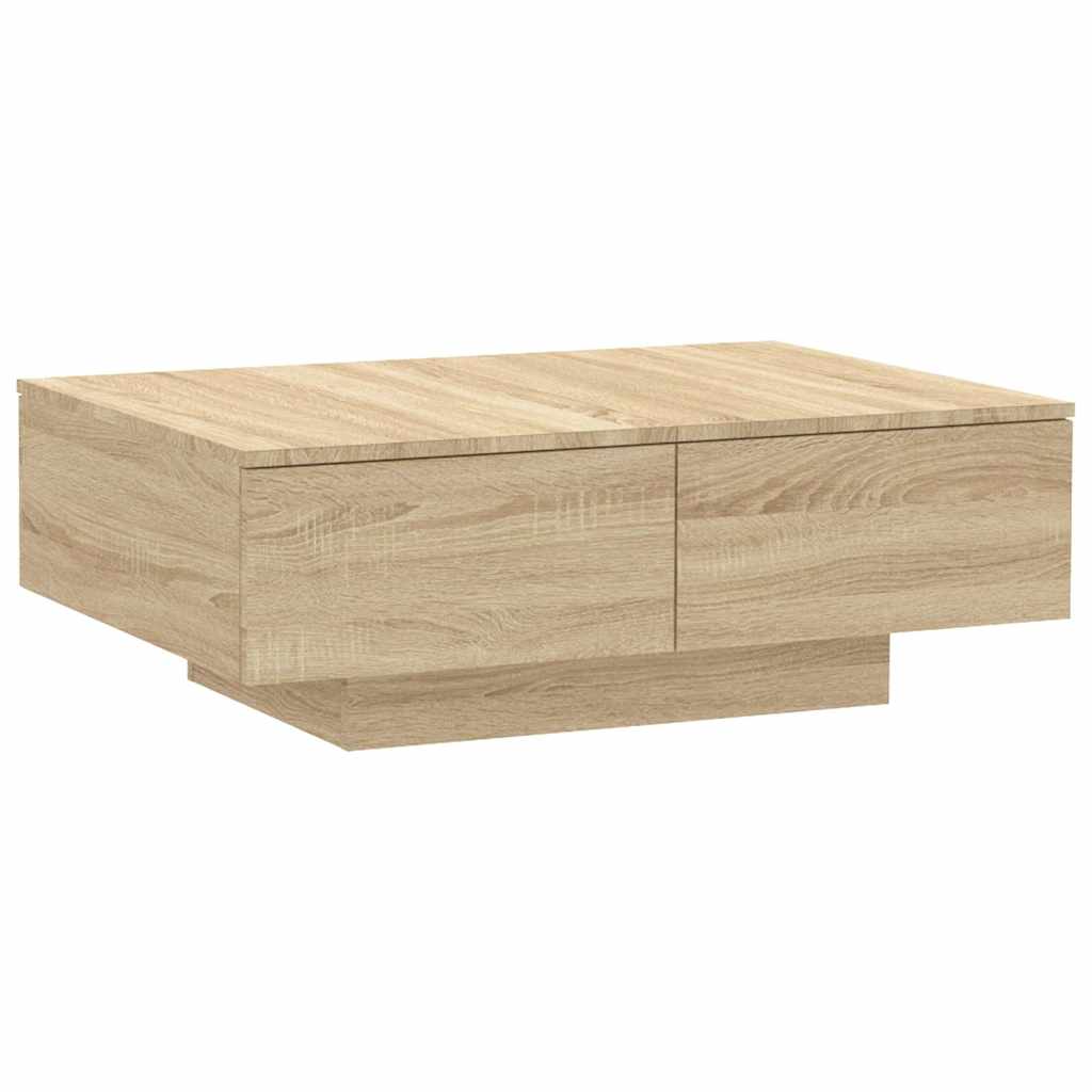 804178 vidaXL Coffee Table Sonoma Oak 90x60x31 cm Engineered Wood