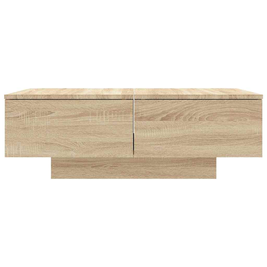 804178 vidaXL Coffee Table Sonoma Oak 90x60x31 cm Engineered Wood