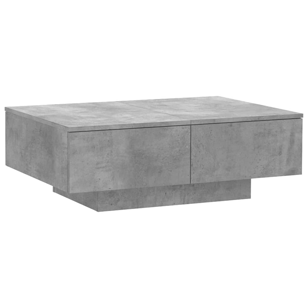 804179 vidaXL Coffee Table Concrete Grey 90x60x31 cm Engineered Wood