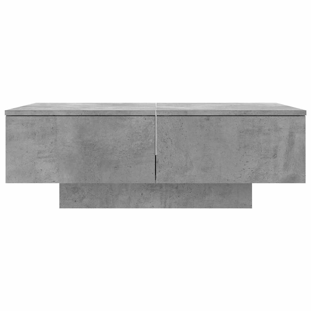 804179 vidaXL Coffee Table Concrete Grey 90x60x31 cm Engineered Wood