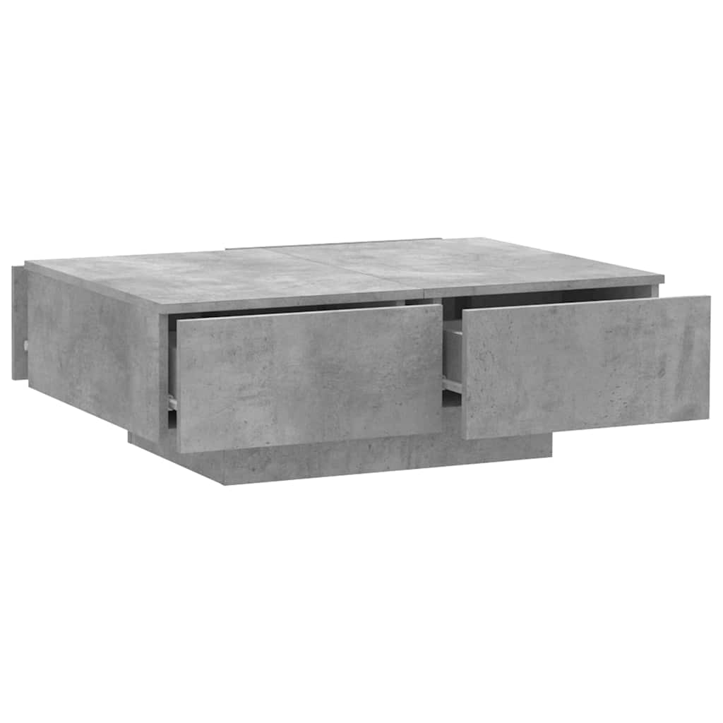 804179 vidaXL Coffee Table Concrete Grey 90x60x31 cm Engineered Wood