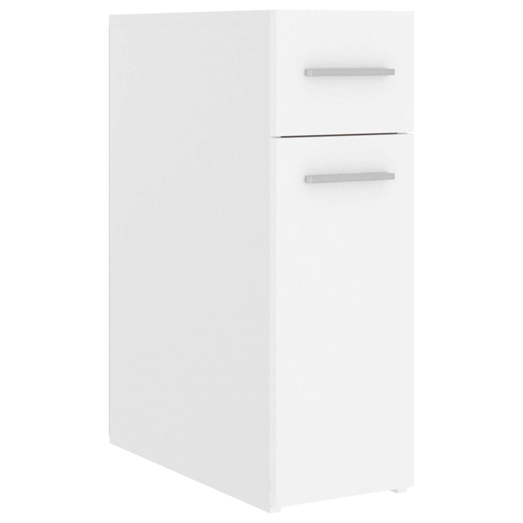 804211 vidaXL Apothecary Cabinet White 20x45,5x60 cm Engineered Wood