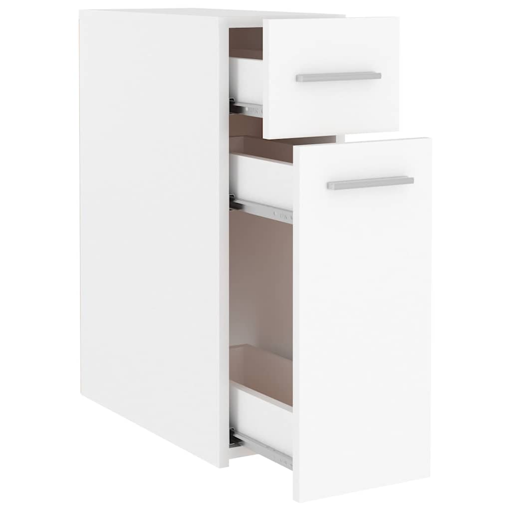 804211 vidaXL Apothecary Cabinet White 20x45,5x60 cm Engineered Wood