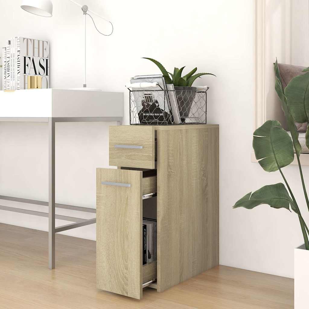 804214 vidaXL Apothecary Cabinet Sonoma Oak 20x45,5x60 cm Engineered Wood