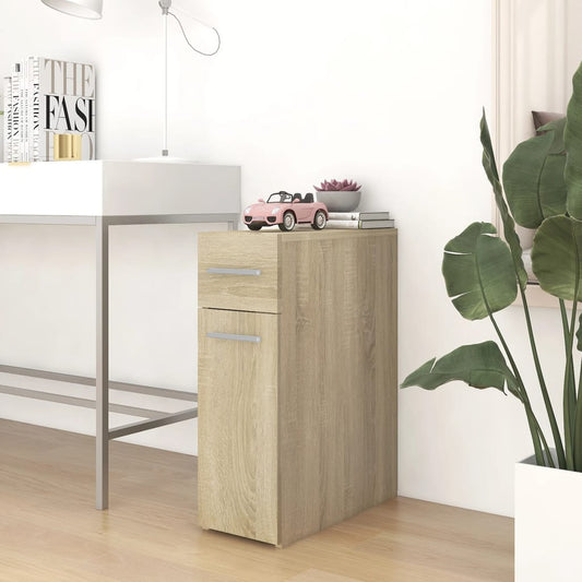 Apothecary Cabinet | Sonoma oak | Engineered wood | Compact