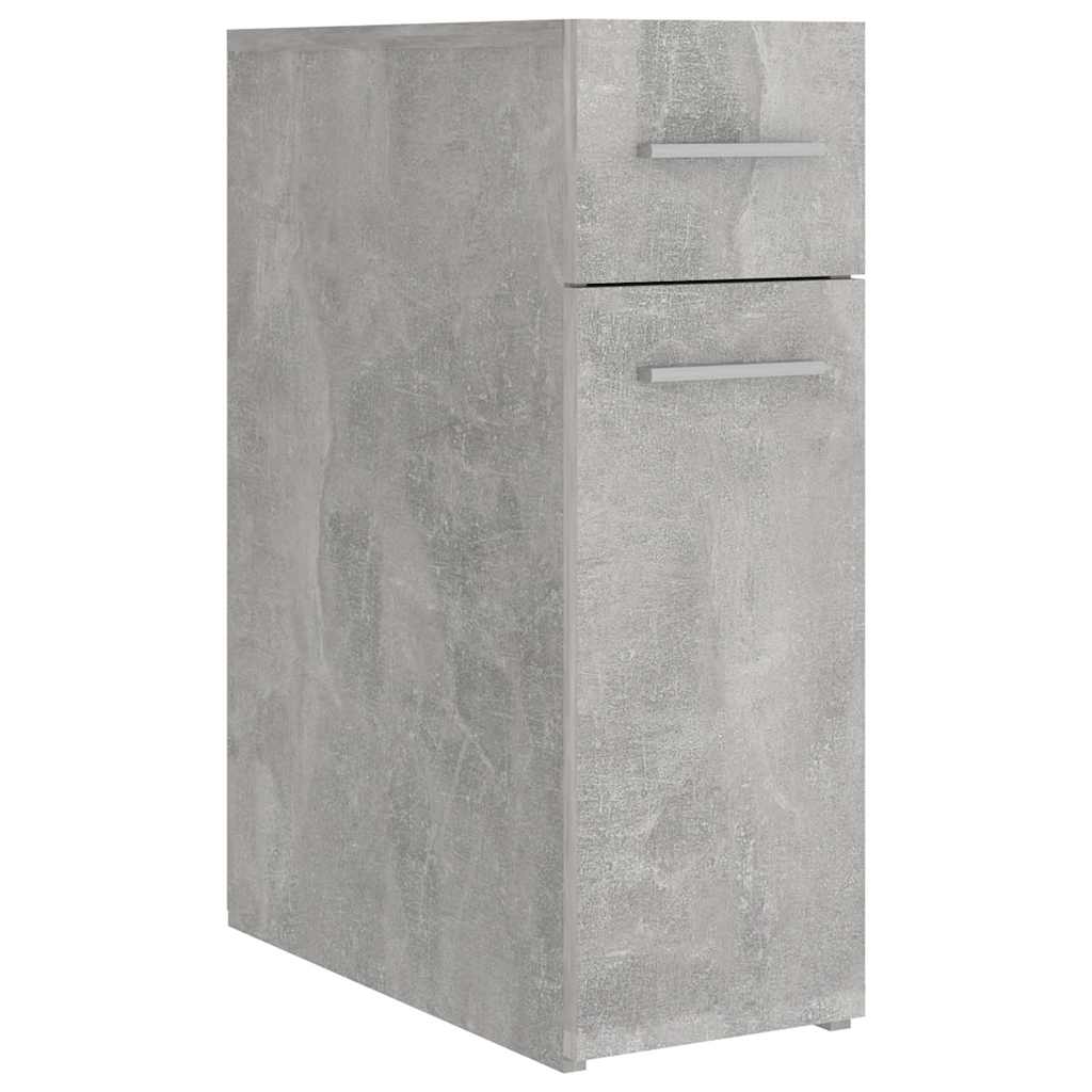 804215 vidaXL Apothecary Cabinet Concrete Grey 20x45,5x60 cm Engineered Wood