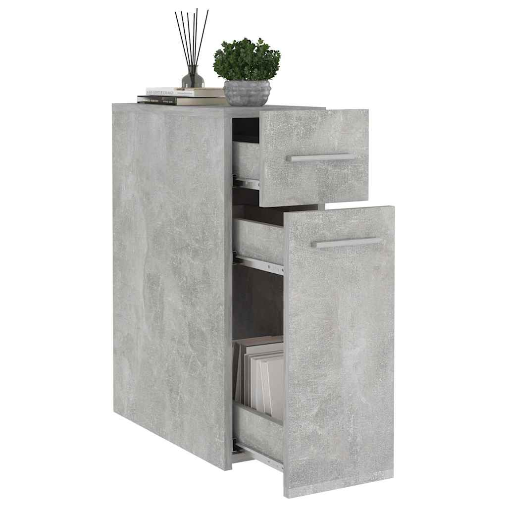 804215 vidaXL Apothecary Cabinet Concrete Grey 20x45,5x60 cm Engineered Wood